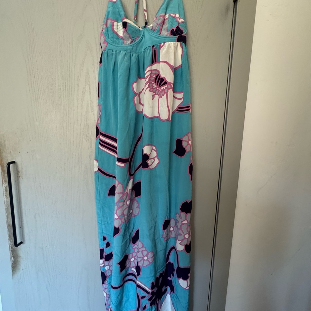 Yumi Kim Blue and Purple Floral Dress